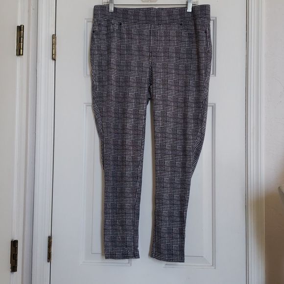 SEVEN7 Pants Leggings Black White Houndstooth Plaid - Picture 5 of 15